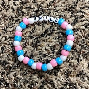 ❤️2/10$ Homemade Cute Colorful Beaded “Smile” Bracelet